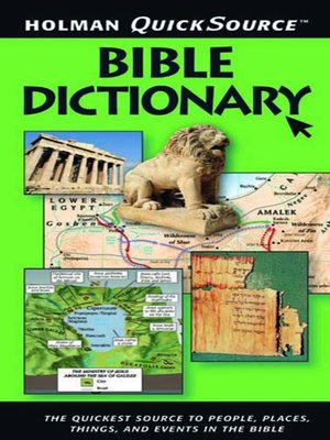 cover image of Holman QuickSource Bible Dictionary